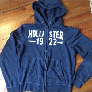 Hollister Hooded Zip Up Sweatshirt